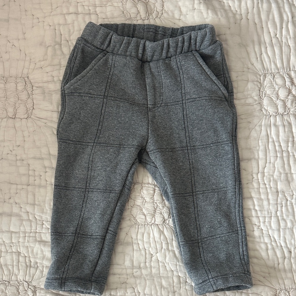 Zara Gray Kids Fleece Jogger Pants